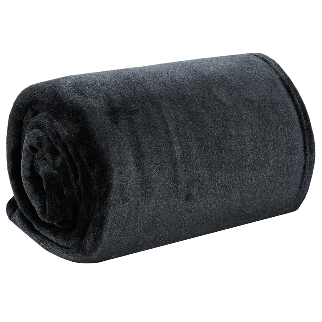 Decke Schwarz 150x200 cm Polyester
