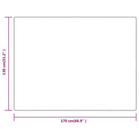 Thumbnail for Decke Grau 130x170 cm Polyester