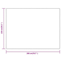 Thumbnail for Decke Grau 150x200 cm Polyester