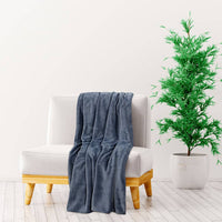 Thumbnail for Decke Grau 150x200 cm Polyester