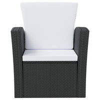 Thumbnail for 8-tlg. Garten-Lounge-Set mit Auflagen Poly Rattan Schwarz