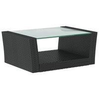 Thumbnail for 8-tlg. Garten-Lounge-Set mit Auflagen Poly Rattan Schwarz