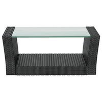 Thumbnail for 8-tlg. Garten-Lounge-Set mit Auflagen Poly Rattan Schwarz