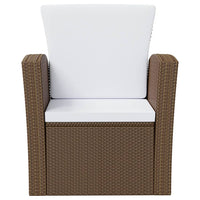 Thumbnail for 16-tlg. Garten-Lounge-Set mit Auflagen Poly Rattan Braun