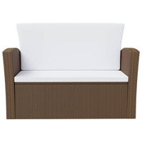 Thumbnail for 16-tlg. Garten-Lounge-Set mit Auflagen Poly Rattan Braun