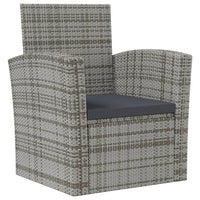 Thumbnail for 16-tlg. Garten-Lounge-Set mit Auflagen Poly Rattan Grau