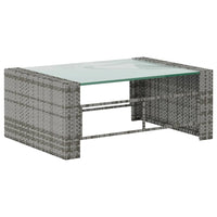 Thumbnail for 16-tlg. Garten-Lounge-Set mit Auflagen Poly Rattan Grau