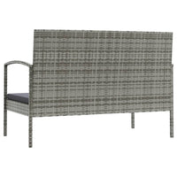 Thumbnail for 16-tlg. Garten-Lounge-Set mit Auflagen Poly Rattan Grau