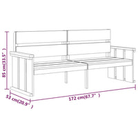 Thumbnail for 3-tlg. Garten-Essgruppe Kiefernholz Imprägniert