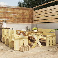 Thumbnail for 5-tlg. Garten-Essgruppe Kiefernholz Imprägniert