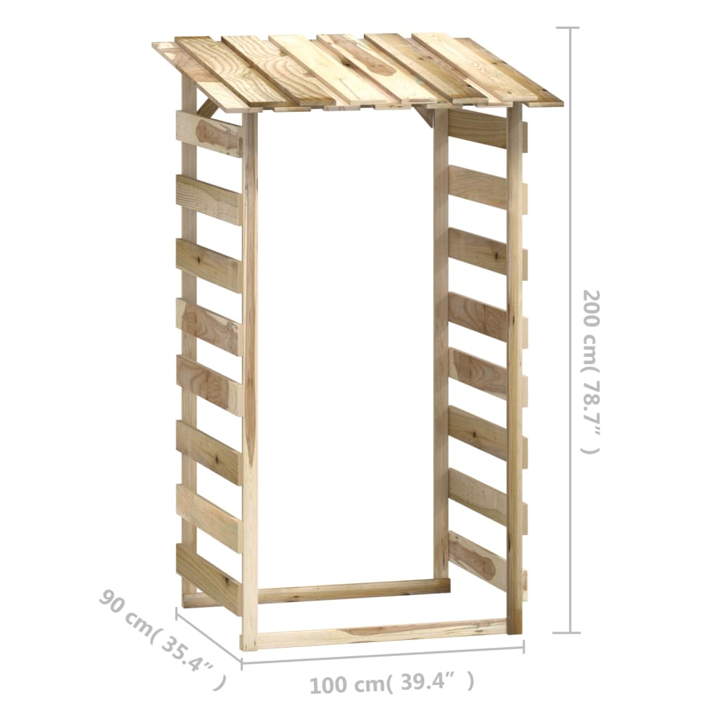 Pergolen mit Dach 2 Stk. 100x90x200 cm Kiefernholz Imprägniert