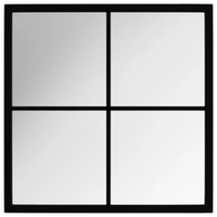 Thumbnail for Wandspiegel Schwarz 40x40 cm Metall
