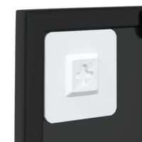 Thumbnail for Wandspiegel Schwarz 40x40 cm Metall