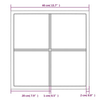 Thumbnail for Wandspiegel Schwarz 40x40 cm Metall
