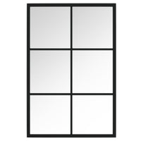 Thumbnail for Wandspiegel Schwarz 60x40 cm Metall