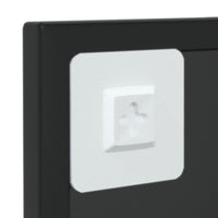 Thumbnail for Wandspiegel Schwarz 60x40 cm Metall