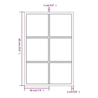 Thumbnail for Wandspiegel Schwarz 60x40 cm Metall