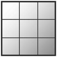 Thumbnail for Wandspiegel Schwarz 60x60 cm Metall