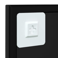 Thumbnail for Wandspiegel Schwarz 60x60 cm Metall