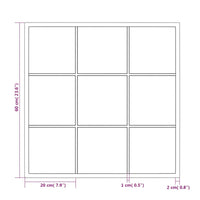 Thumbnail for Wandspiegel Schwarz 60x60 cm Metall