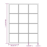 Thumbnail for Wandspiegel Schwarz 80x60 cm Metall