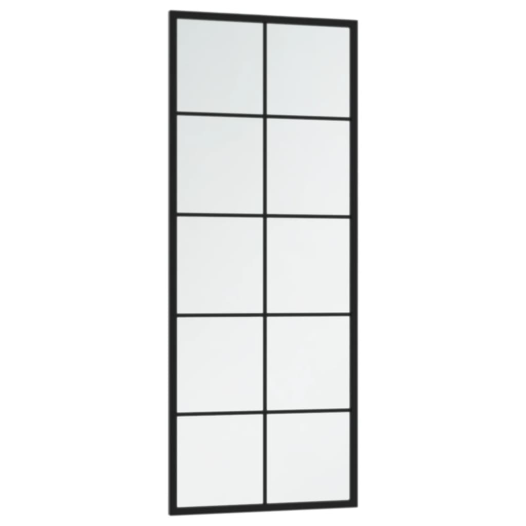 Wandspiegel Schwarz 100x40 cm Metall