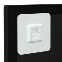 Thumbnail for Wandspiegel Schwarz 100x40 cm Metall