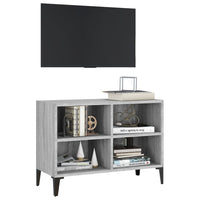 Thumbnail for TV-Schrank mit Metallbeinen Grau Sonoma 69,5x30x50 cm