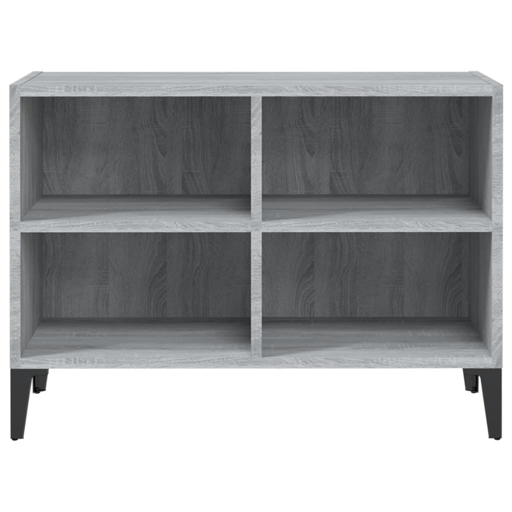 TV-Schrank mit Metallbeinen Grau Sonoma 69,5x30x50 cm
