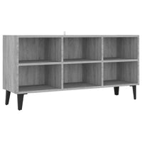 Thumbnail for TV-Schrank mit Metallbeinen Grau Sonoma 103,5x30x50 cm