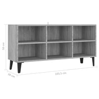Thumbnail for TV-Schrank mit Metallbeinen Grau Sonoma 103,5x30x50 cm