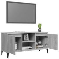 Thumbnail for TV-Schrank mit Metallbeinen Grau Sonoma 103,5x35x50 cm