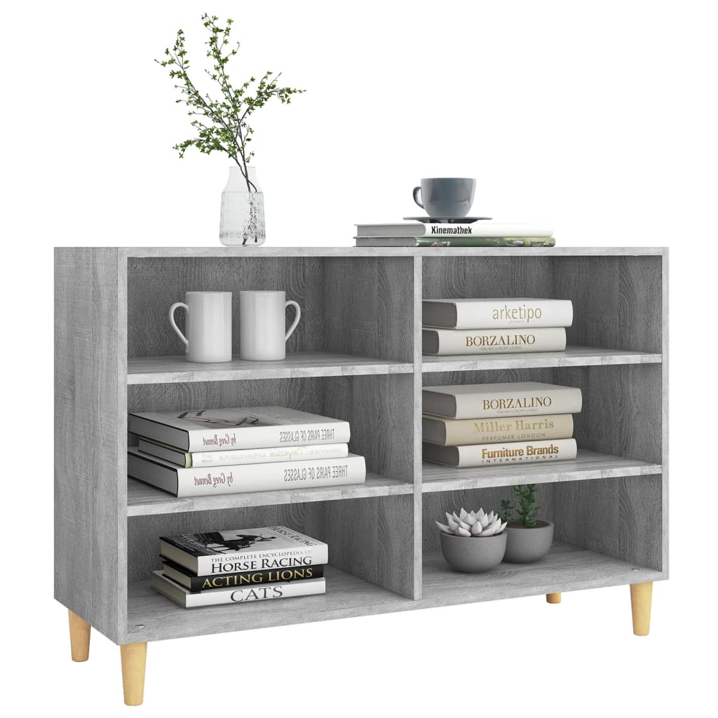 Sideboard Grau Sonoma 103,5x35x70 cm Spanplatte