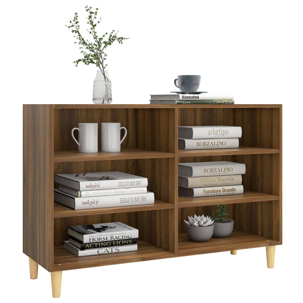 Sideboard Braun Eichen-Optik 103,5x35x70 cm Spanplatte