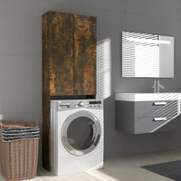 Thumbnail for Waschmaschinenschrank Räuchereiche 64x25,5x190 cm