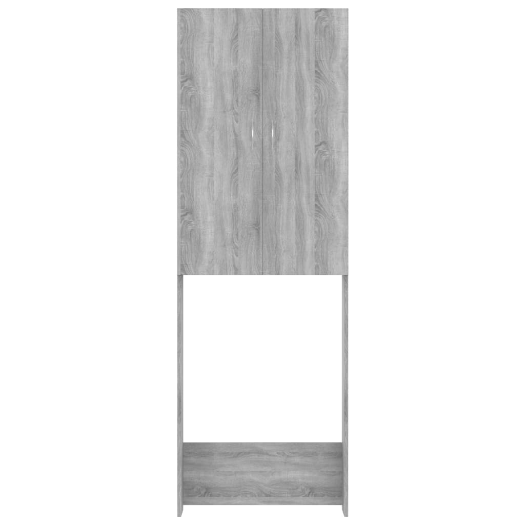 Waschmaschinenschrank Grau 64x25,5x190 cm