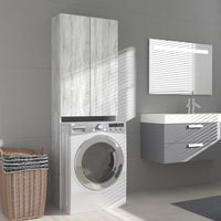 Thumbnail for Waschmaschinenschrank Grau 64x25,5x190 cm