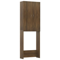 Thumbnail for Waschmaschinenschrank Braun Eiche 64x25,5x190 cm