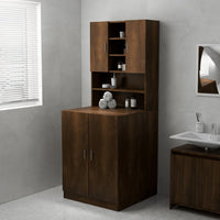 Thumbnail for Waschmaschinenschrank Braun Eichen-Optik 71x71,5x91,5 cm