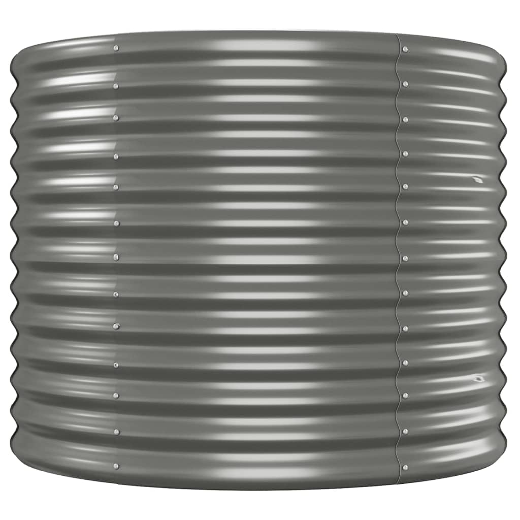 Pflanzkübel Pulverbeschichteter Stahl 512x80x68 cm Grau