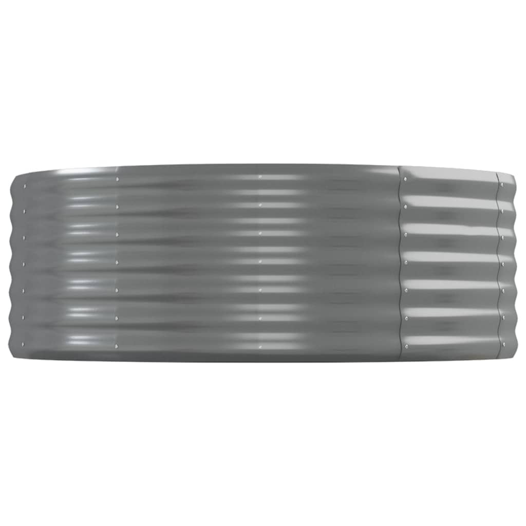 Pflanzkübel Pulverbeschichteter Stahl 544x100x36 cm Grau