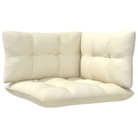 Thumbnail for 9-tlg. Garten-Lounge-Set mit Creme Kissen Kiefernholz