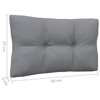 Thumbnail for 4-Sitzer-Gartensofa mit Grauen Kissen Massivholz Kiefer