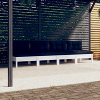 Thumbnail for 4-Sitzer-Gartensofa mit Anthrazit Kissen Massivholz Kiefer