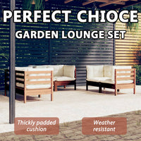 Thumbnail for 6-tlg. Garten-Lounge-Set mit Kissen Massivholz Kiefer