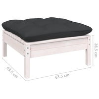 Thumbnail for 7-tlg. Garten-Lounge-Set mit Kissen Kiefer Massivholz