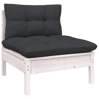 Thumbnail for 8-tlg. Garten-Lounge-Set mit Kissen Kiefer Massivholz