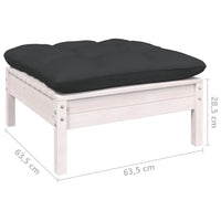 Thumbnail for 8-tlg. Garten-Lounge-Set mit Kissen Kiefer Massivholz