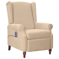 Thumbnail for Massagesessel Taupe Mikrofasergewebe