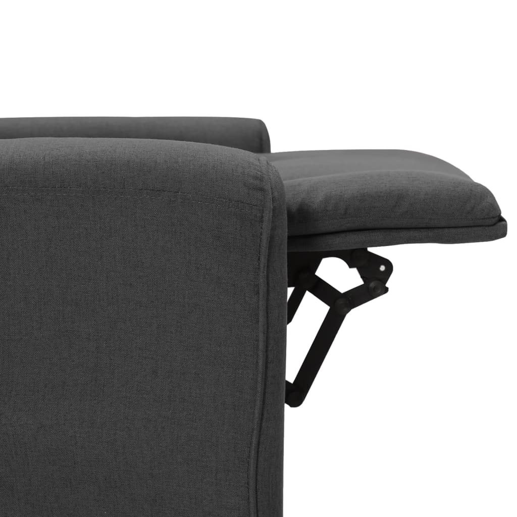 Relaxsessel Dunkelgrau Stoff